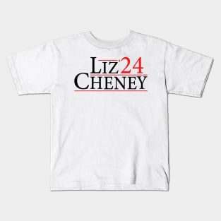 Liz Cheney for President 2024 USA Election Liz 24 Kids T-Shirt